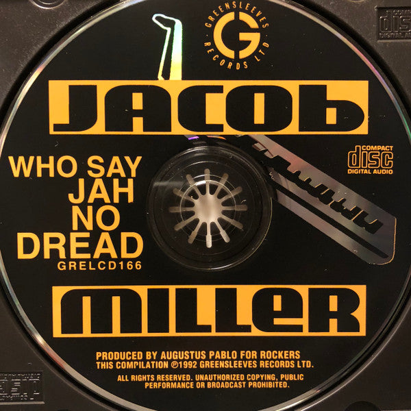 Jacob Miller : Who Say Jah No Dread (The Classic Augustus Pablo Sessions 1974-75)  (CD, Comp, RP)