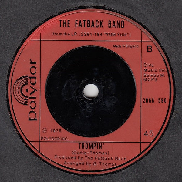 The Fatback Band : Yum, Yum (Gimme Some) (7", Single, Sol)