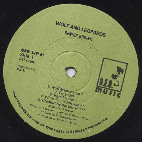 Dennis Brown : Wolf & Leopards (LP, Album)