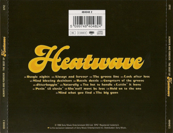 Heatwave : Always And Forever - The Best Of Heatwave (CD, Comp)