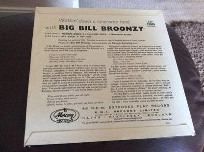 Big Bill Broonzy : Walkin' Down A Lonesome Road (7", EP)