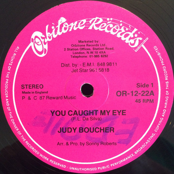 Judy Boucher : You Caught My Eye (12")