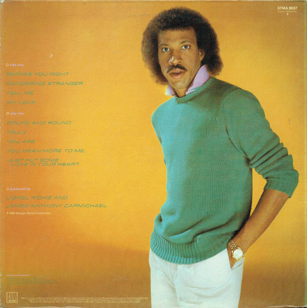 Lionel Richie : Lionel Richie (LP, Album, Gat)