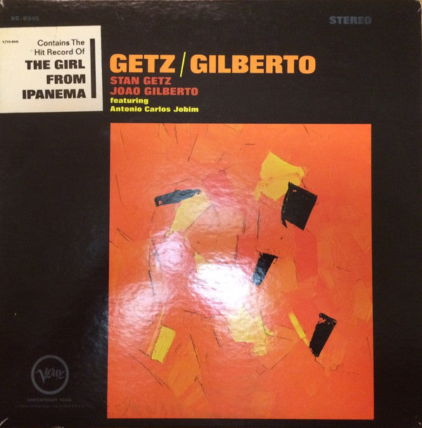 Stan Getz / João Gilberto Featuring Antonio Carlos Jobim : Getz / Gilberto (LP, Album, Gat)