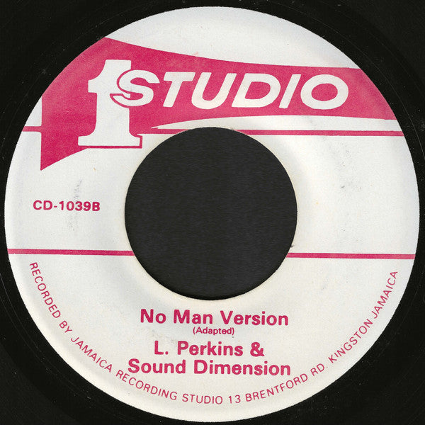 Lascells Perkins* / L. Perkins* & Sound Dimension : No Man Is An Island / No Man Version (7")