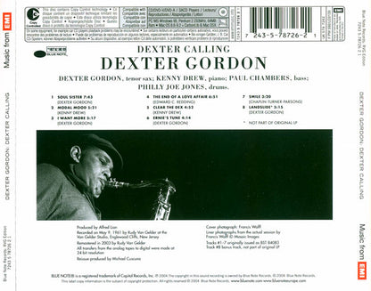 Dexter Gordon : Dexter Calling . . . (CD, Album, Copy Prot., RM)