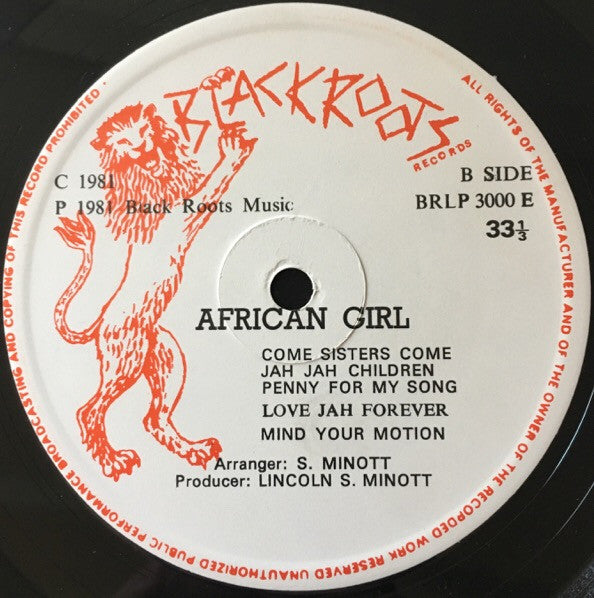 Sugar Minott : African Girl (LP, Album)