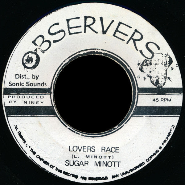 Sugar Minott / The Roots Radics : Lovers Race (7", Single, RP)