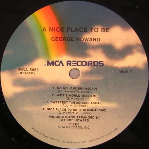 George Howard : A Nice Place To Be (LP, Album)