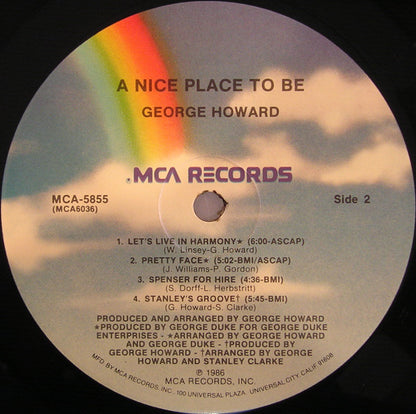 George Howard : A Nice Place To Be (LP, Album)