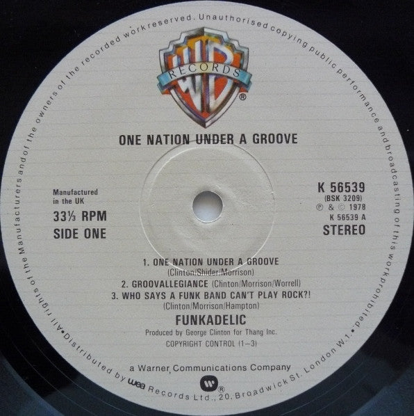 Funkadelic : One Nation Under A Groove (LP, Album, Gat + 12")