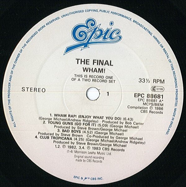 Wham! : The Final (2xLP, Comp)