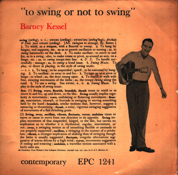 Barney Kessel : To Swing Or Not To Swing (7", EP, thr)