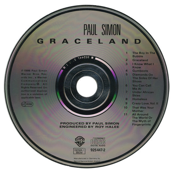 Paul Simon : Graceland (CD, Album)