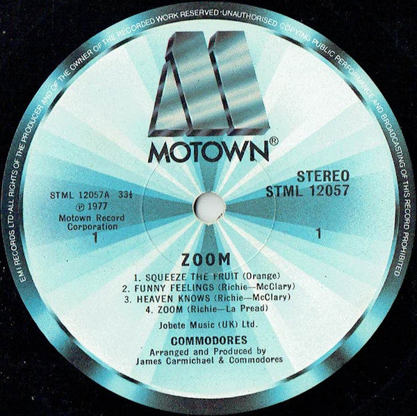 Commodores : Zoom (LP, Album)