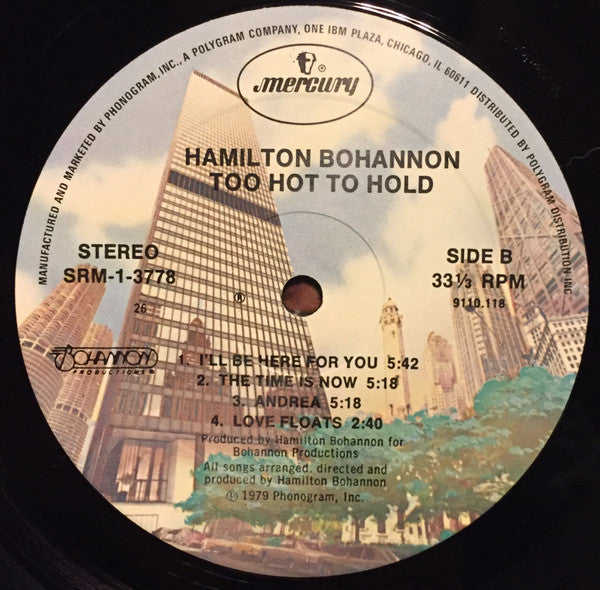 Hamilton Bohannon : Too Hot To Hold (LP, Album, Com)