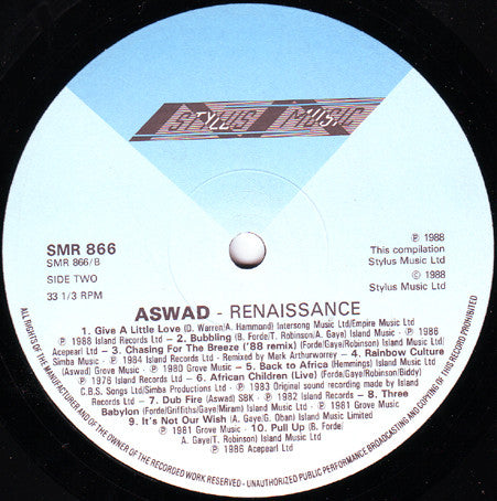 Aswad : Renaissance: 20 Crucial Tracks (LP, Comp, Gat)