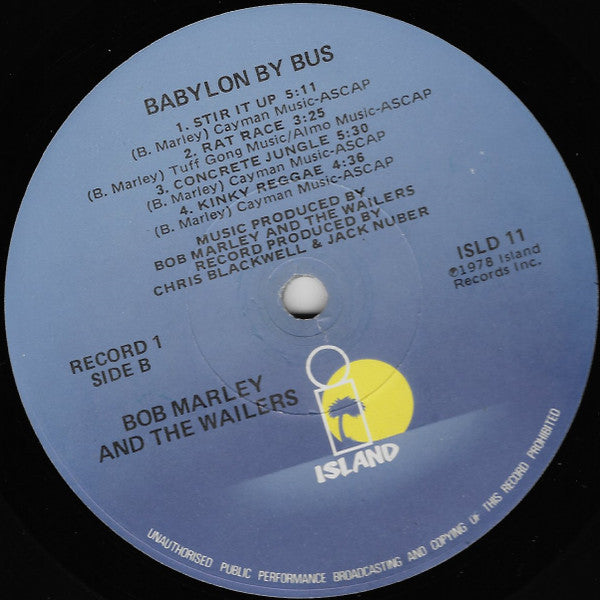 Bob Marley & The Wailers : Babylon By Bus (2xLP, Album, Los)