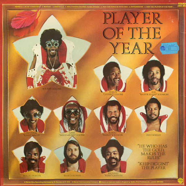 Bootsy's Rubber Band : Bootsy? Player Of The Year (LP, Album)