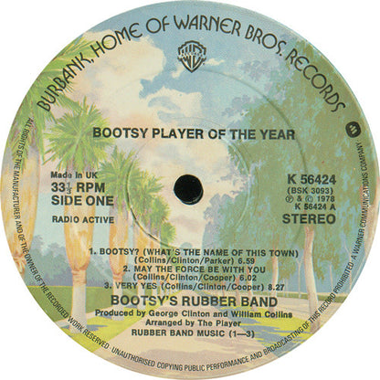 Bootsy's Rubber Band : Bootsy? Player Of The Year (LP, Album)