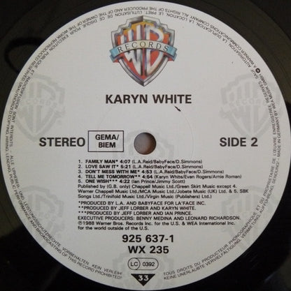 Karyn White : Karyn White (LP, Album)