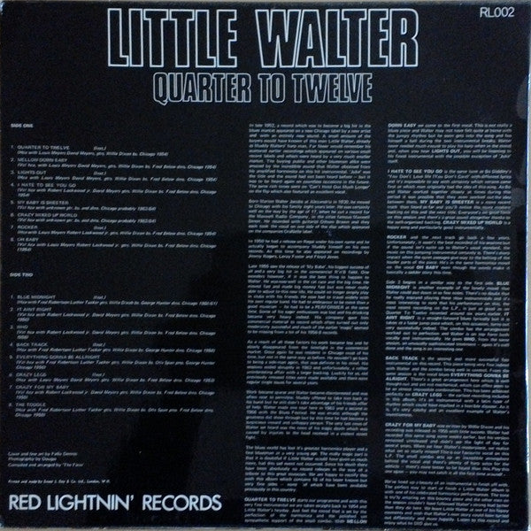 Little Walter : Quarter To Twelve (LP, Comp)