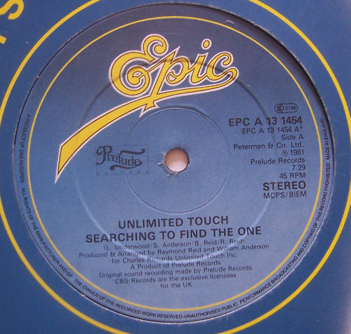 Unlimited Touch : Searching To Find The One (12", Single)