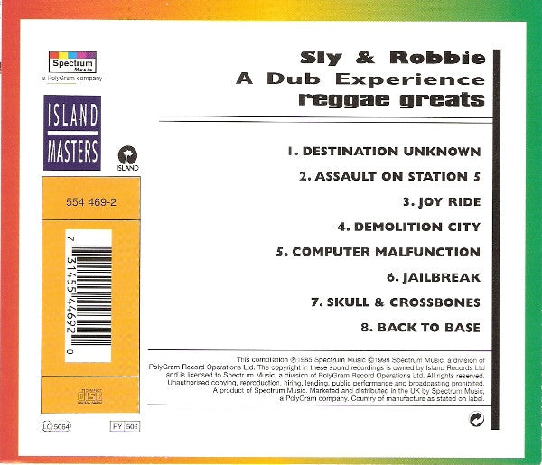 Sly & Robbie : A Dub Experience - Reggae Greats (CD, Album)