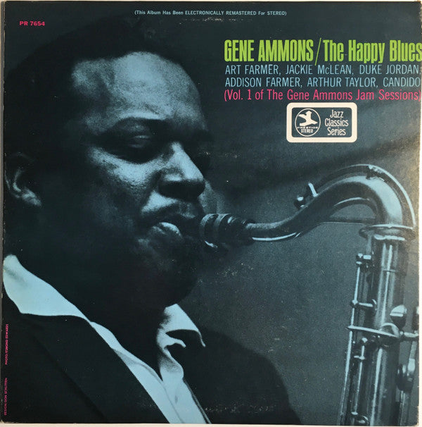 Gene Ammons : The Happy Blues (LP, Album, RE, RM)