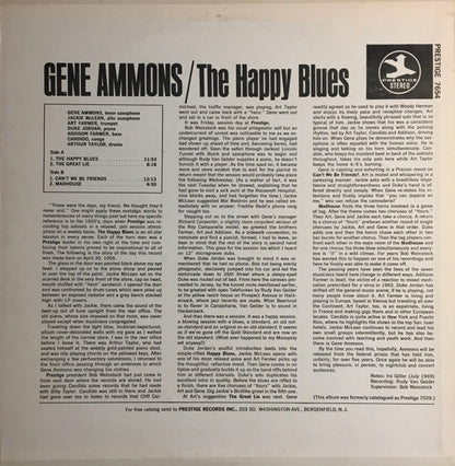 Gene Ammons : The Happy Blues (LP, Album, RE, RM)