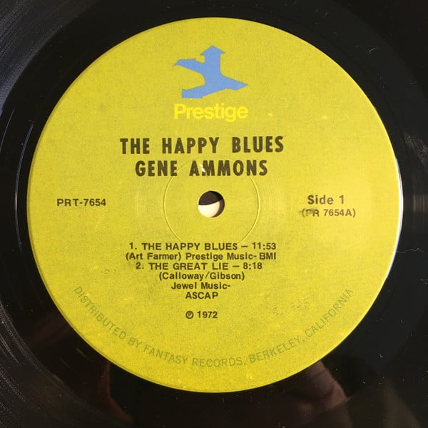 Gene Ammons : The Happy Blues (LP, Album, RE, RM)