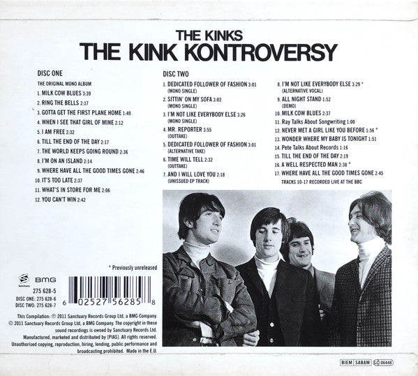 The Kinks : The Kink Kontroversy (CD, Album, RE + CD, Comp + Dlx, RM)