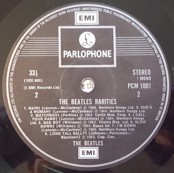 The Beatles : Rarities (LP, Comp, Mono)