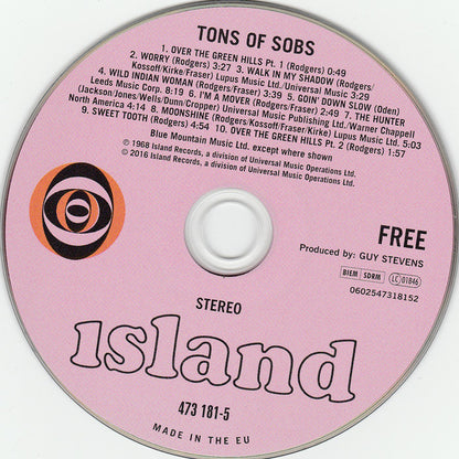 Free : Tons Of Sobs (CD, Album, RE, RM)