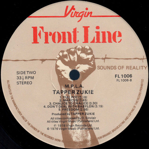 Tapper Zukie : MPLA (LP, Album, RE)