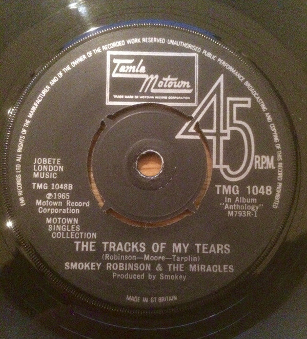 Smokey Robinson & The Miracles* : The Tears Of A Clown / The Tracks Of My Tears (7", Single, Kno)