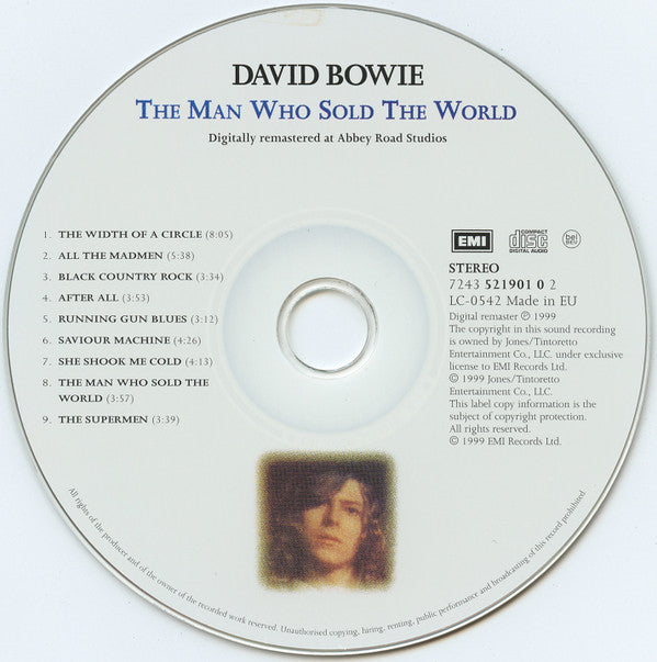 David Bowie : The Man Who Sold The World (CD, Album, Enh, RE, RM, EMI)