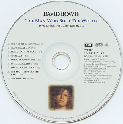 David Bowie : The Man Who Sold The World (CD, Album, Enh, RE, RM, EMI)