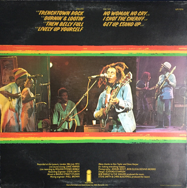 Bob Marley And The Wailers* : Live! (LP, Album)