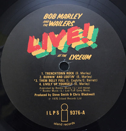 Bob Marley And The Wailers* : Live! (LP, Album)