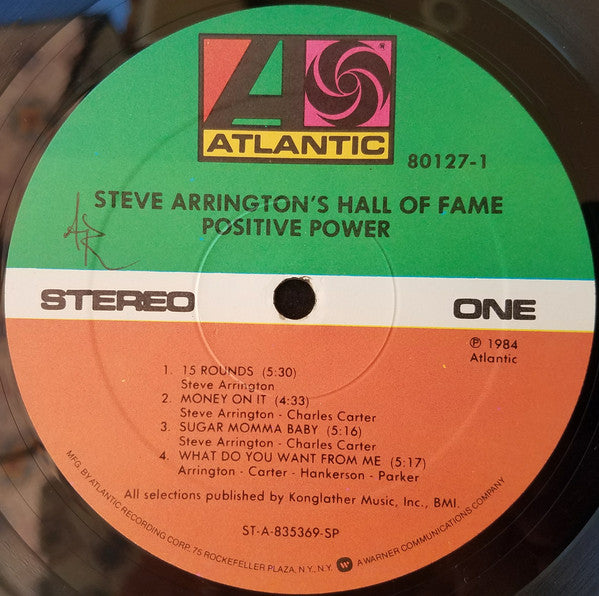 Steve Arrington's Hall Of Fame : Positive Power (LP, Album, SP)