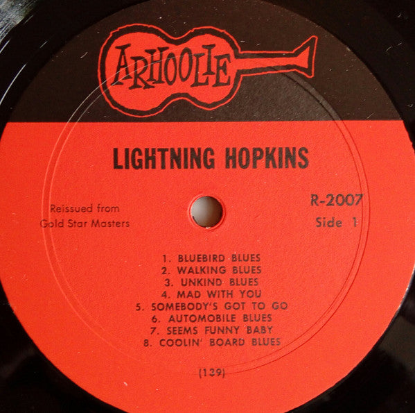 Lightnin' Hopkins : Early Recordings (LP, Album, Comp, RE)