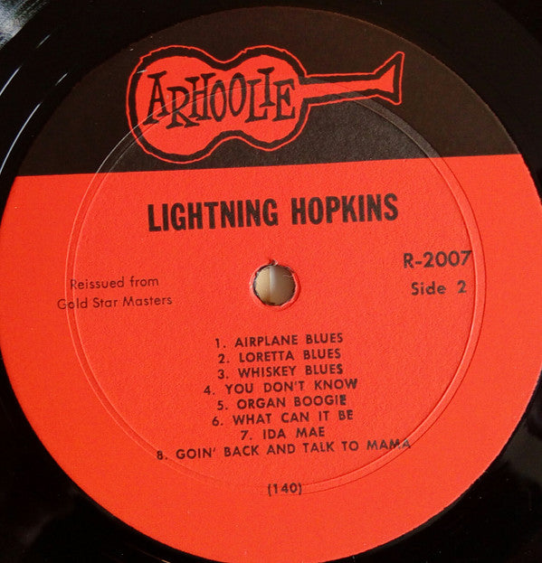 Lightnin' Hopkins : Early Recordings (LP, Album, Comp, RE)