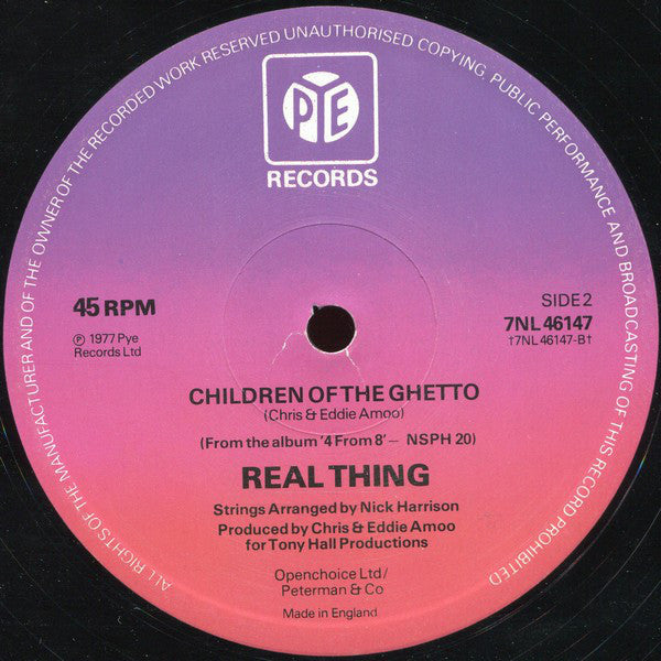 Real Thing* : Can You Feel The Force? (12", Single)