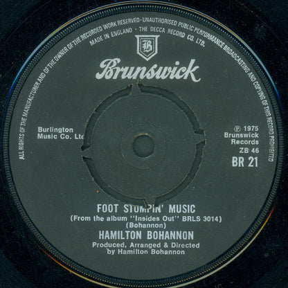 Hamilton Bohannon : Foot Stompin' Music (7", Single)