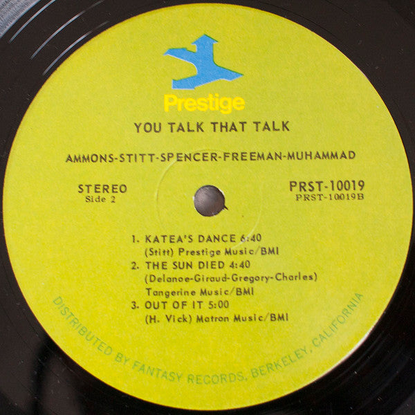 Gene Ammons & Sonny Stitt : You Talk That Talk! (LP, Album)