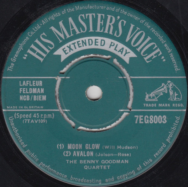 The Benny Goodman Quartet : Stompin' At The Savoy (7", EP)