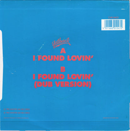 The Fatback Band : I Found Lovin' (7", Single)