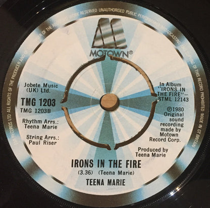 Teena Marie : I Need Your Lovin' (7", Single)