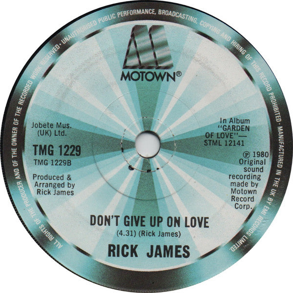 Rick James : Give It To Me Baby (7", Sol)